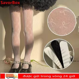 Vớ ren SAVORBOX, Quần lót trẻ em nơ công chúa, Quần legging mỏng màu trắng mùa hè cho bé