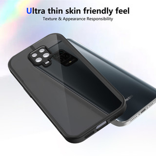 Dành Cho Redmi Note 9s / 9 Pro Max Ốp điện thoại Cứng Mờ Da-Cảm Giác Mềm Khung TPU Chống Sốc Mỏng Vỏ