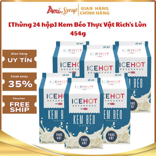 [SỈ THÙNG] Kem Béo Thực Vật Rich's Lùn Ice Hot Non Dairy Creamer 454g Đậm Vị Thơm Ngon Béo Ngậy