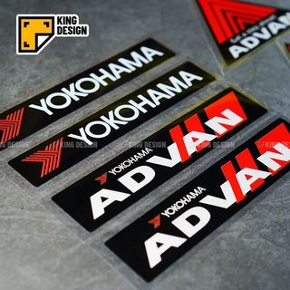 Nhãn Dán Xe Hơi Yokohama ADVAN Yokohao Nhãn Dán Phản Quang Bánh Xe Sửa Đổi Xung Quanh Miếng Dán Chống Trầy Xước Chặn Nhãn Dán Trang Trí