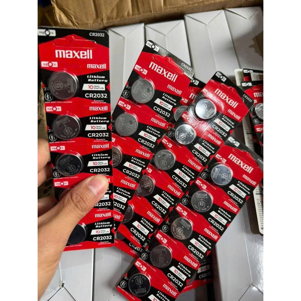 Vỉ 5 viên pin Maxell CR2032 3V - Pin chìa khóa Smartkey HONDA SH,LEAD ...