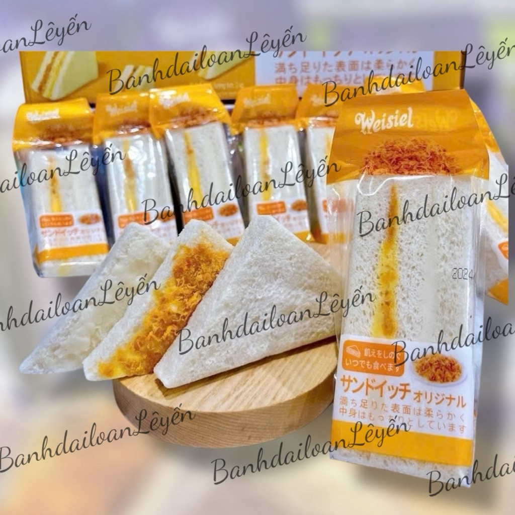(Combo 10 cái) Bánh mì tam giác khoai môn,bơ, phomai chà bông Weise