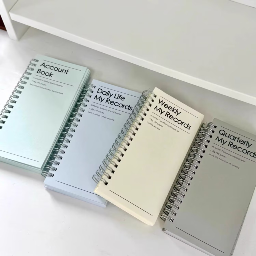 Sổ tay cuộn dây mỏng A6 - Kế hoạch kế toán đa chức năng để lập kế hoạch theo mùa hàng ngày