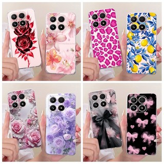 Dành Cho Xiaomi 17T Pro Ốp Lưng Hoa Thời Trang Bướm Silicon Trong Suốt TPU Ốp Lưng Vỏ Điện Thoại Cho Xiaomi 17T 2026 Mi17T Vỏ