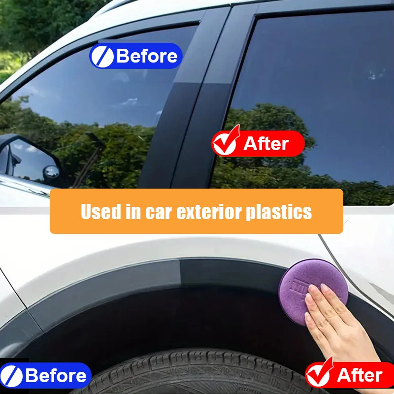 Xe Nhựa Phục Hồi Trở Lại Màu Đen Bóng Nội Thất Ô Tô Da & Bảng Điều Khiển Đổi Mới Sáp Lớp Phủ Chất Tự Động Đánh Bóng Và Sửa Chữa Lớp Phủ