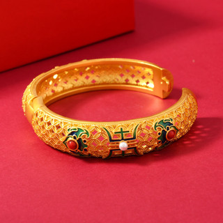 Vòng tay men cloisonne thủ công Bắc Kinh - Phong cách hoàng gia, sang trọng và sáng bóng