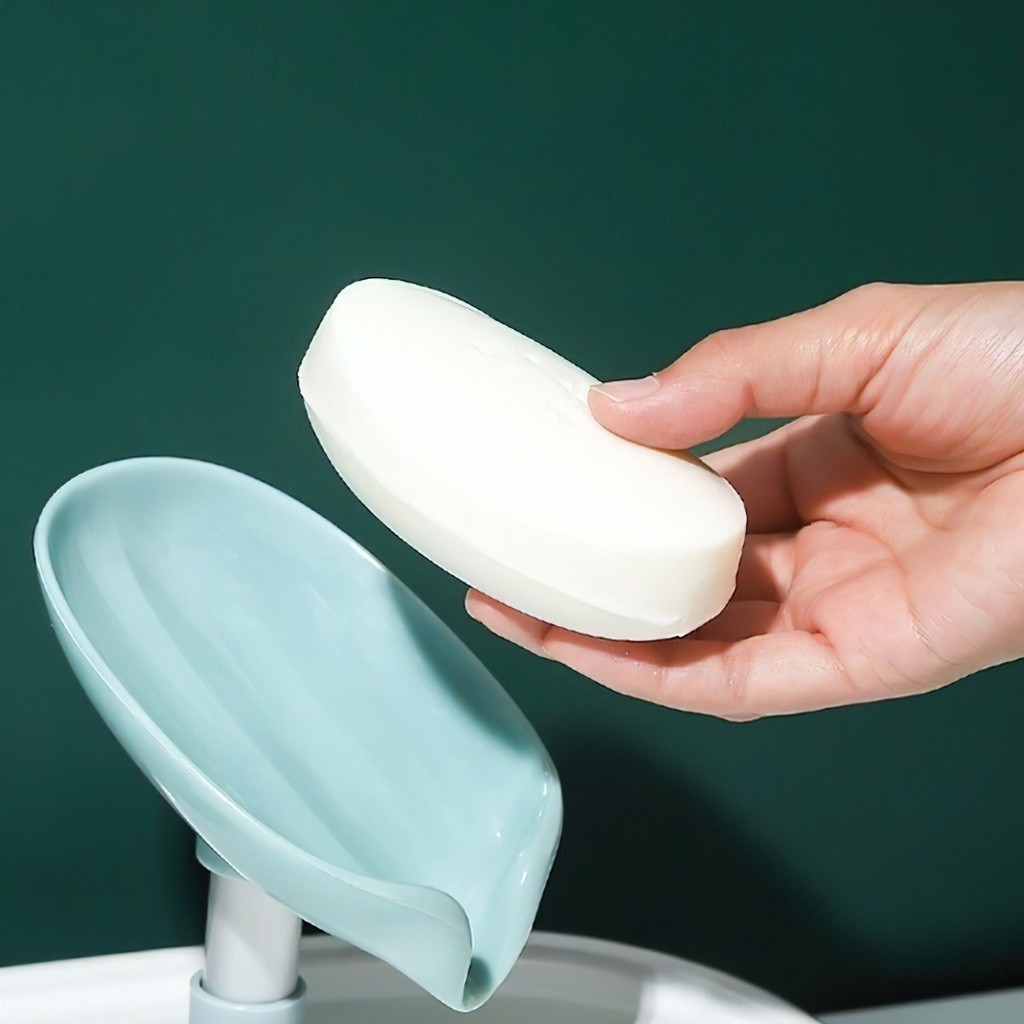 M7 Khay để xà phòng hình chiếc lá tiện dụng cho nhà tắm nhà bếp MALAN