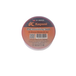Cuộn Băng Keo Cách Điện Kapusi PVC 16mm – Đen, Đỏ, Xanh, Vàng, Xanh lá – kích cỡ 0,16mmx16mmx8,3m Kapusi Vietnam