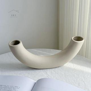 RO > 1 Chiếc Quyến Rũ Trăng Lưỡi Liềm Bình Sáng Tạo Thiết Kế Đồ Trang Trí Đơn Giản Nhựa Trắng Thân Thiện Với Môi Trường Bình Trang Trí Nhà Cửa Mới