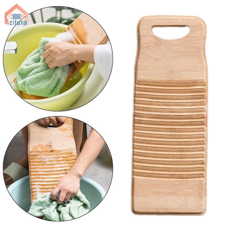 Bàn rửa tre để giặt quần áo thủ công, dụng cụ giặt chống trượt cho gia đình và trường học