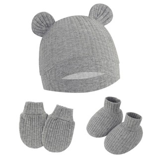 DE Scratch Mittens Tất Mũ Mầm Non Găng Tay Cotton Mũ