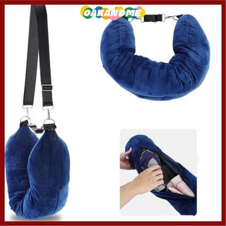 OAKANDME Cổ Nhồi Bông, Gối Cổ Du Lịch Siêu Mềm Fuzz Chống Thấm Nước, Vải Mang Theo Túi Du Lịch Di Động Gối