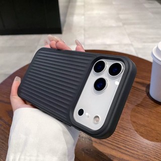 Màu Trơn Vali Họa Tiết Trong Suốt Màu Đen TPU Ốp Lưng Điện Thoại iPhone 17Promax 17pro 12 13 14 15 16 Pro Max Chống Sốc Nam Nữ Vỏ Di Động