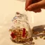 【 COD 】 NORDICLIFE Piggy Bank, Bình đựng tiền thủy tinh hoạt hình, Bình đựng đậu vàng Mini Lucky Cat để trang trí văn phòng phòng phòng khách