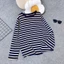 Áo Thun Bigsize Kẻ Sọc Ngang Form Rộng Cho Nữ Chubby Vải Cotton Co Giãn Thoáng Mát A311