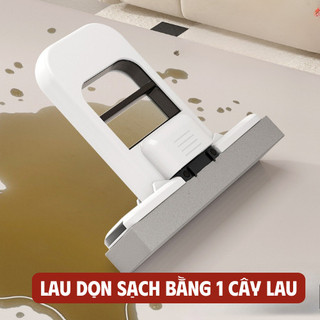Cây Lau Bàn Bếp Mini Tự Vắt Thông Minh Bọt Biển Siêu Thấm, Cán Vuông Gập Gọn Đa Năng Siêu Tiện Lợi