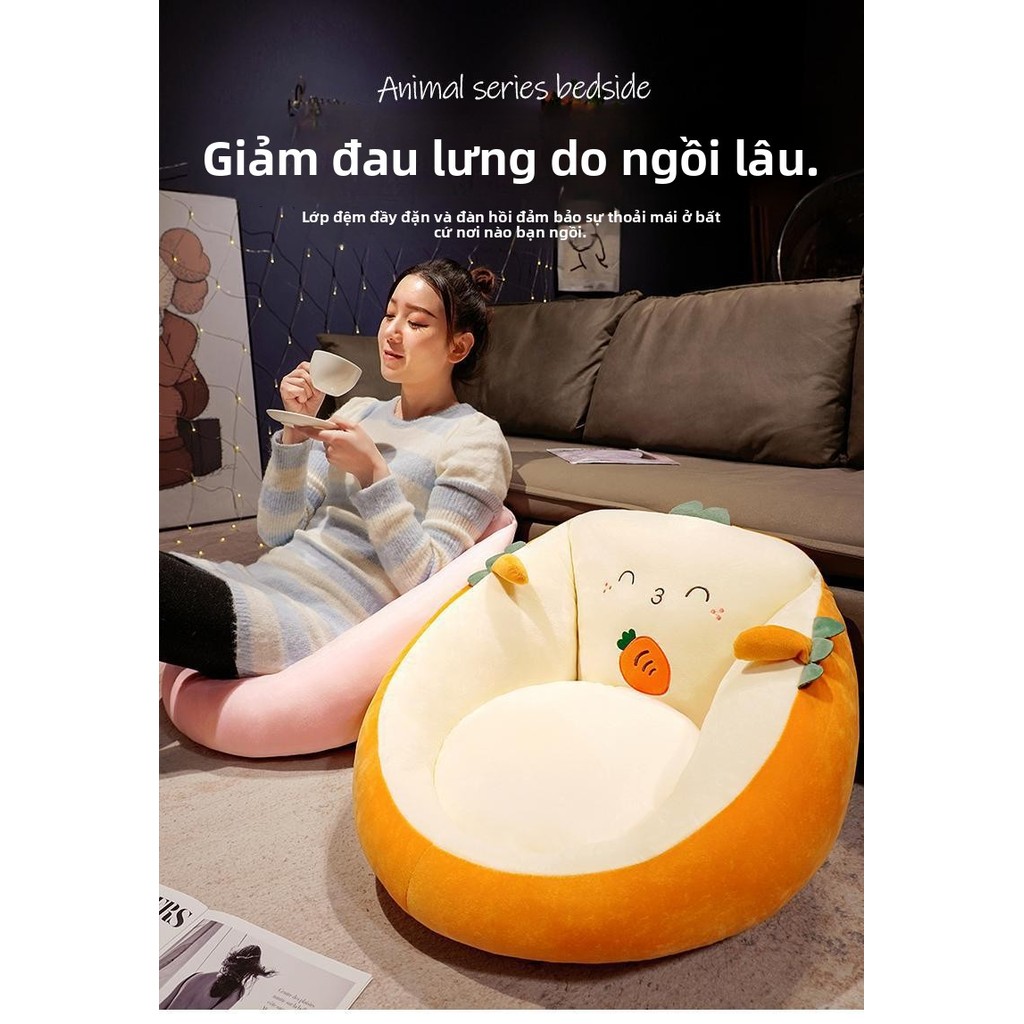Đệm tựa lưng lười biếng- Đệm sàn Tatami dày siêu dày, Thích hợp cho phòng ngủ, cửa sổ vịnh, nhà cho thuê, thiết kế hoạt hình dễ thương