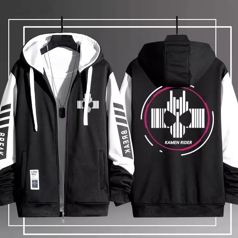 YB1 Kamen Rider Zi-O BUILD anime dây kéo Áo khoác Hoodie Unisex Top BY1