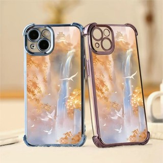 Ốp Điện Thoại Chống Rơi Bốn Góc Phong Cảnh Cho Honor 400 200 Pro Smart 90 Lite 70 50 GT Chống Rơi Hợp Thời Trang Trong Suốt