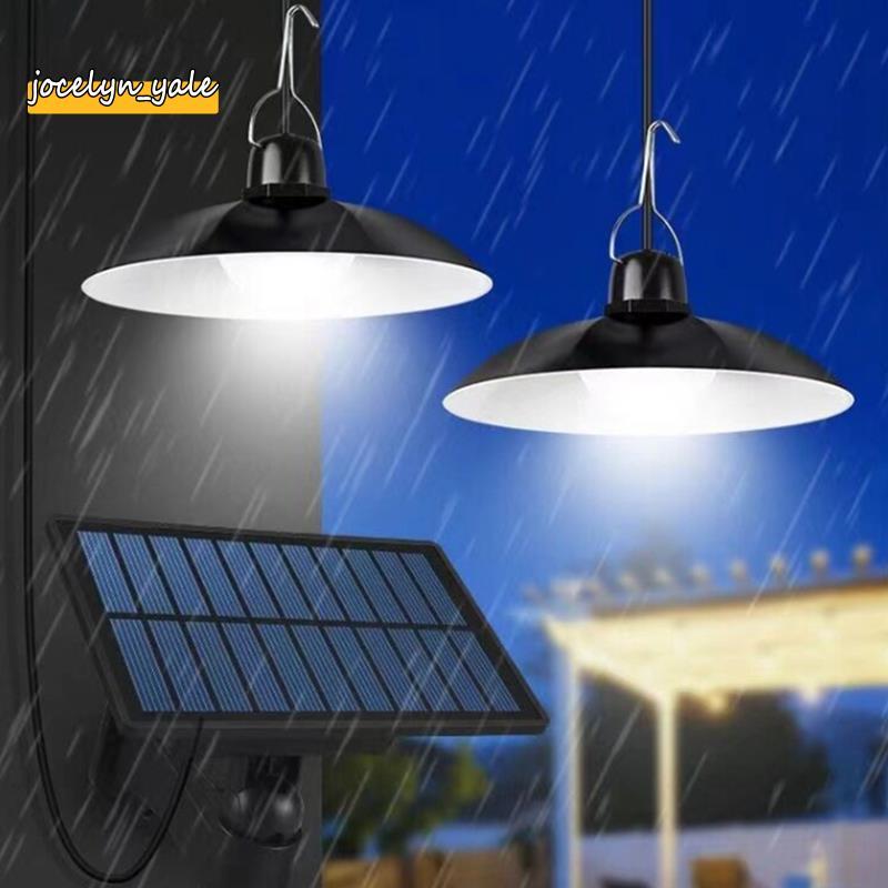 Mặt dây chuyền năng lượng mặt trời Đèn LED chống nước ngoài trời Đèn LED hai đầu Trang trí đèn chùm cho phòng chuồng ngoài trời