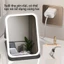 Gương trang điểm LED di động có thể gập lại với đèn phù hợp cho bàn làm việc, ký túc xá, bàn trang điểm