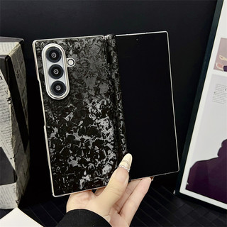 Ốp điện thoại mạ điện Aurora sang trọng cho Samsung Galaxy Z Fold 7/6/5/4, chống sốc