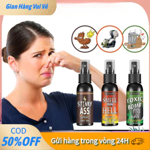 【24H】Dung Dịch Xịt Giả Mùi Trung Tiện 30ml - Sản Phẩm Vui Nhộn - Phụ Kiện Tiệp Tùng Halloween