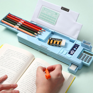 Hộp đựng văn phòng phẩm bằng nhựa bật lên Hộp đựng bút chì đa chức năng Quà tặng sinh nhật cho trẻ em Thanh thiếu niên
