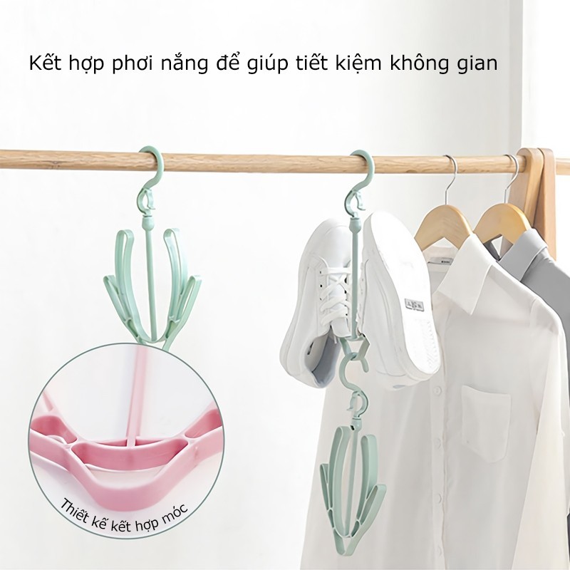 Móc phơi ban công chống gió, giá phơi giày FE123