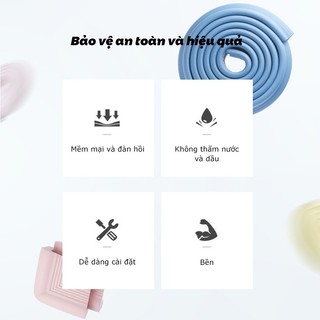 xốp bọc cạnh bàn - bịt góc bàn an toàn cho bé（1 chiếc）SUNNY