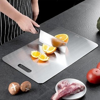 Thớt thép không gỉ S / M / L - Thớt chống nấm mốc hai mặt dày