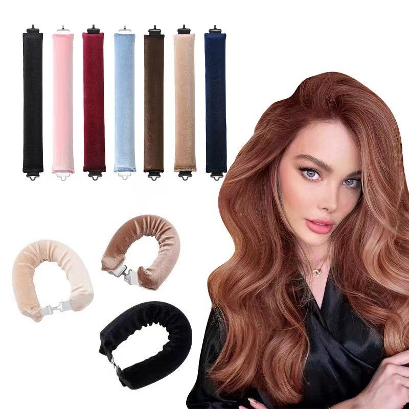 Bộ 3 Dụng Cụ Uốn Tóc Không Nhiệt,Chất Liệu Vải Xốp Mềm Mại Dễ Chịu Đơn Giản Sử Dụng,Dành Cho Tóc Xoăn Khi Ngủ