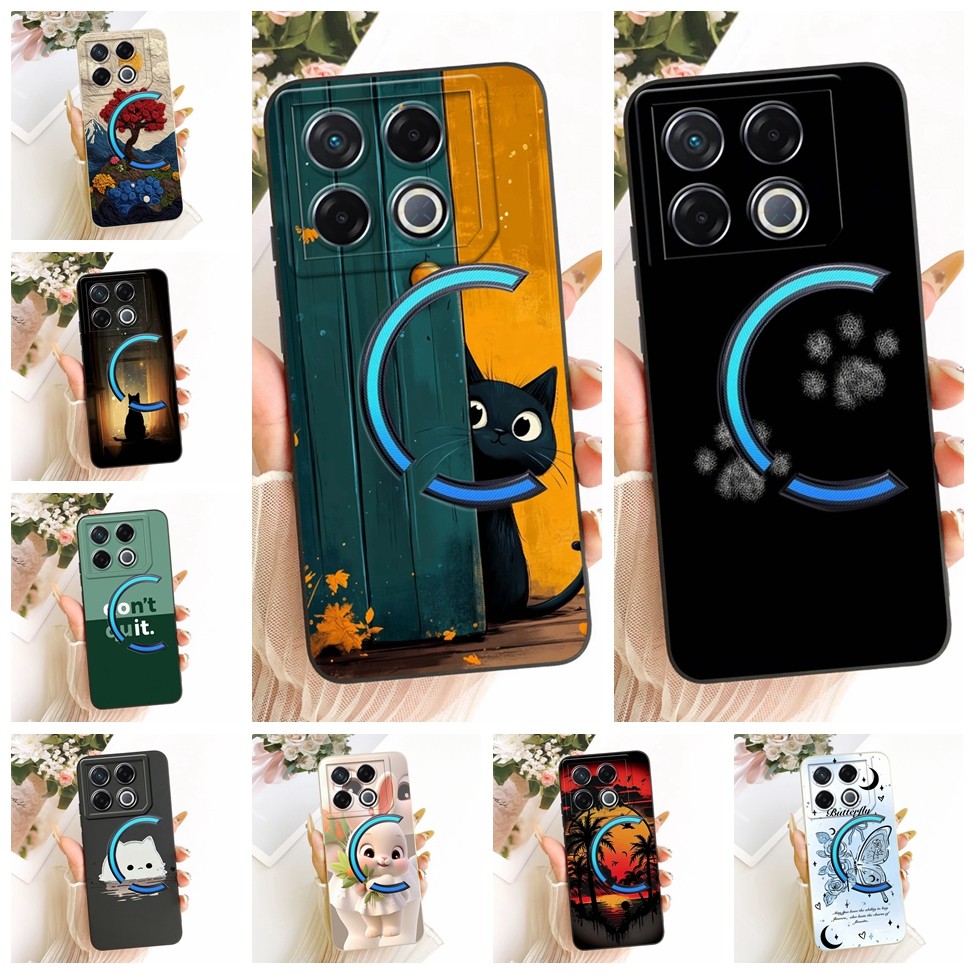 Ốp lưng Infinix GT 20 Pro 5G X6871 Silicone Hoa thời trang sang trọng Kawaii Vỏ điện thoại sơn 2D dễ thương Infinix GT20 Pro