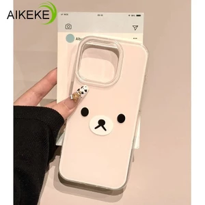 Ốp Lưng Màu Trắng Thỏ Dễ Thương Cho OPPO Reno 14 14F 13 13F 12 12F 11 11F 11A 10 9 8 Pro Plus F FS 8T 8Z 7Z 7 Lite 4G 5G Ốp Điện Thoại Kitty Dễ Thương Hình Gấu Đơn Giản Trong Suốt