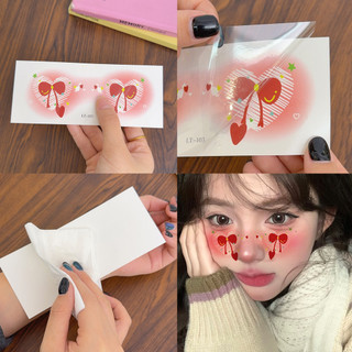 Đề-can hình xăm trái tim nơ tạm thời cho Valentine
