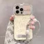 Ốp Gương Giá đỡ iPhone 16 15 14 13 12 11 Pro Max 7 8 Plus XR XS Max Chống Rơi 3D Tạo Dây Đeo Mềm Cho XPDP6D90