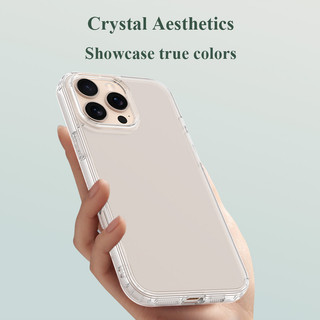 Lereach cho iPhone 17 / 16 / 15 / 14 / 13 / 12 / 11 / Xs Pro Max / plus / mini / air Phone Case TPU + Acrylic Chống Sốc Bảo Vệ Trong Suốt