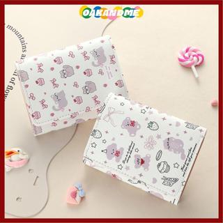 Ví ngắn OAKANDME, Ví đựng tiền xu hoạt hình nơ, Hộp đựng thẻ Kitty bằng da PU dễ thương dành cho sinh viên