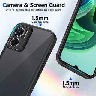 Dành Cho Redmi 10 5G / 10 Prime / Note 11E Ốp điện thoại Cứng Mờ Da-Cảm Giác Mềm Khung TPU Chống Sốc Mỏng