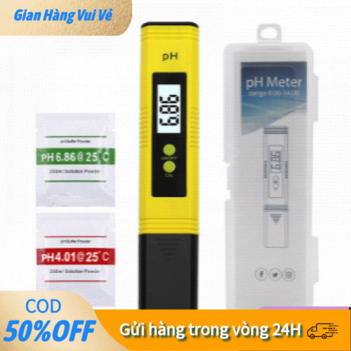 【24h】Bút Đo Độ pH Cầm Tay – Dùng Cho Nước Hồ Cá, Nông Nghiệp, Tích Hợp Màn Hình LCD