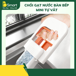 Cây Lau Bàn Bếp Mini Tự Vắt Thông Minh Bọt Biển Siêu Thấm, Cán Vuông Gập Gọn Đa Năng Siêu Tiện Lợi