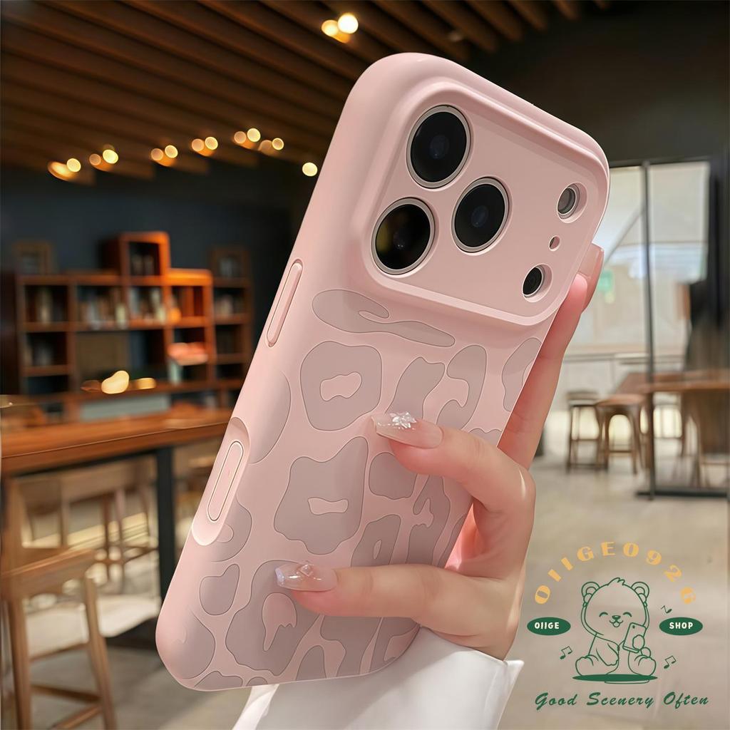 【 Ốp lưng iPhone17 】 Vỏ điện thoại in hình con báo lỏng màu iphone17 Pro Max 16 cho vỏ iPhone Vỏ mềm silicon TPU chống sốc