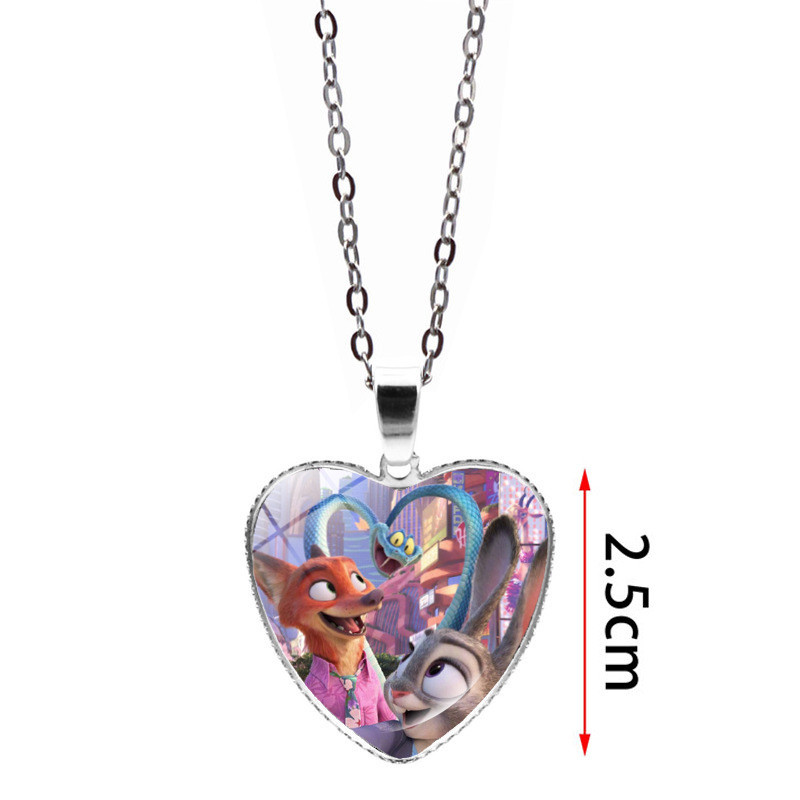 Đeo cổ hình nhân vật Nick Wilde và Judy Hopps từ Zootopia -Accessory thời trang đa năng