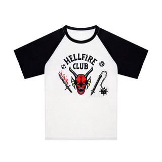 Áo thun theo chủ đề Stranger Things Hellfire Club - Áo thun ngắn tay cổ tròn hợp thời trang dành cho trẻ em Unisex