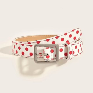 Thắt Lưng Nữ Da PU Vintage Chấm Bi, Phù Hợp Xu Hướng Thời Trang Y2K