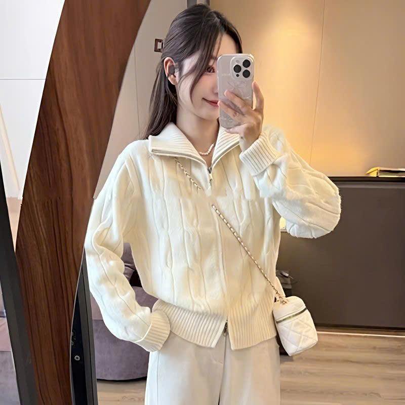(HÀNG QCCC LOẠI 1) Áo cardigan len dáng ngắn phối khóa kéo chất len mềm mịn hottrend mùa đông BA SP406