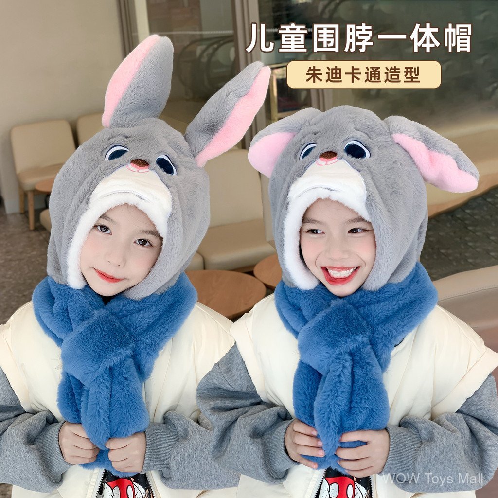 Hàng sẵn có - Khăn quàng cổ và mũ thỏ Cảnh sát Judy từ Crazy Zoo 2025, phù hợp làm quà tặng sinh nhật cho bé gái