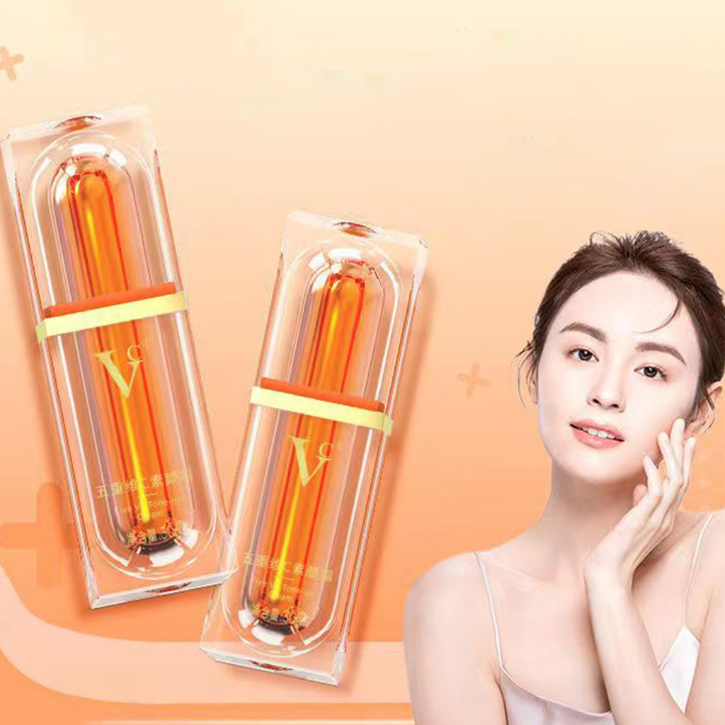 Kem trang điểm vitamin C 5 chiều làm sáng da mặt, che khuyết điểm BB, dưỡng ẩm cho da xỉn màu