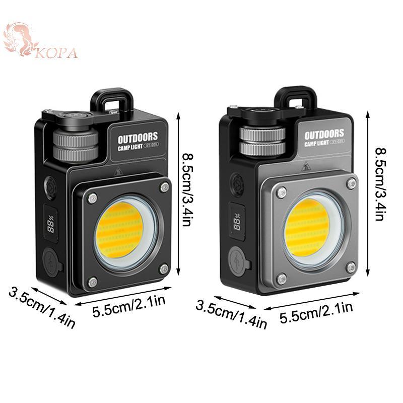 Đèn pin móc khóa từ tính siêu sáng KOPA 2025, độ sáng có thể điều chỉnh 120-3500lm, từ tính & chống nước VN