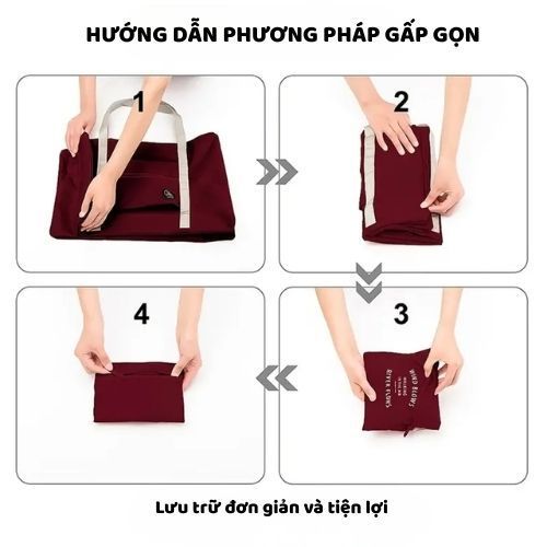 Túi Xách Du Lịch Vải Polyester Chống Thấm Nước ENODA HOME, Túi Đựng Quần Áo Du Lịch Cỡ Lớn TUI003